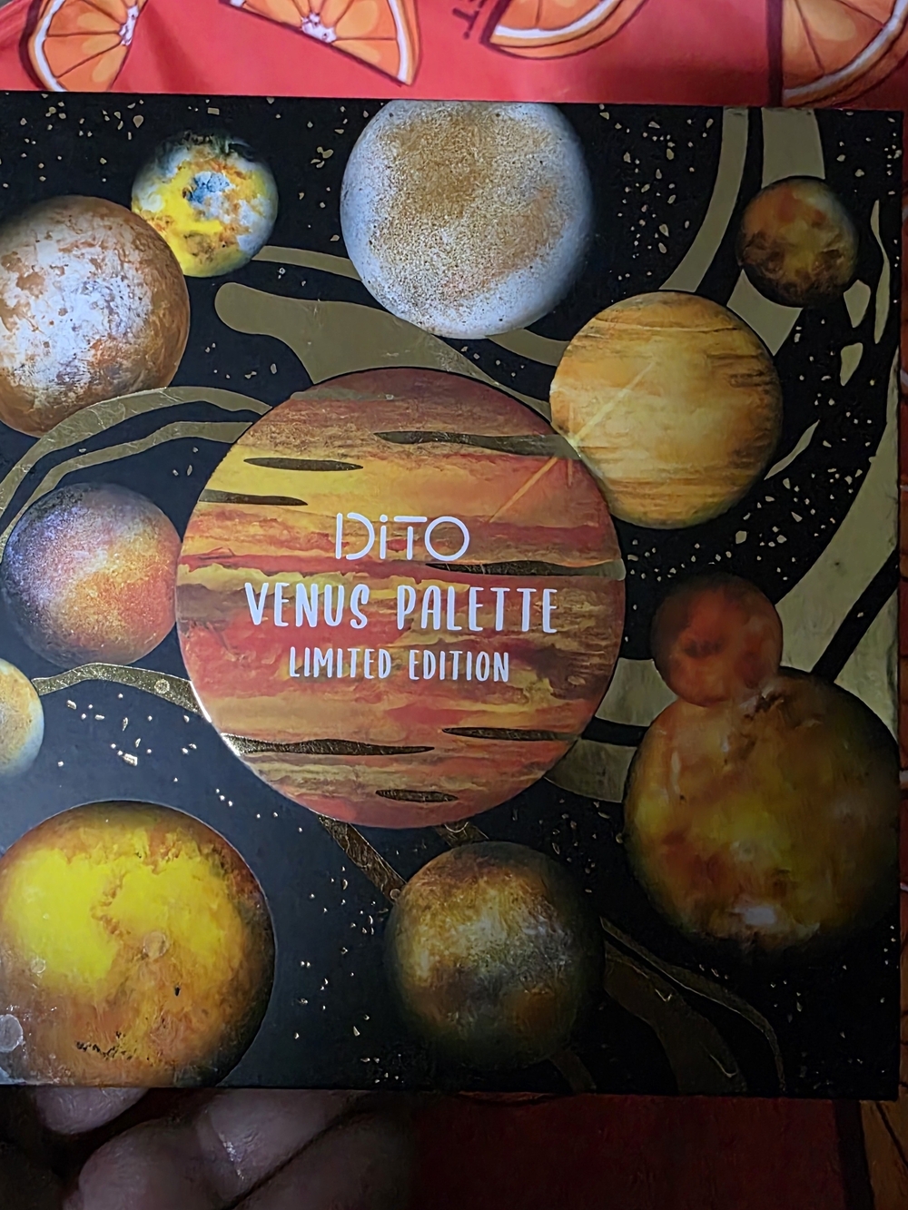 DITO Venus Palette Limited Edition - Warm Gold & Orange Eyeshadow